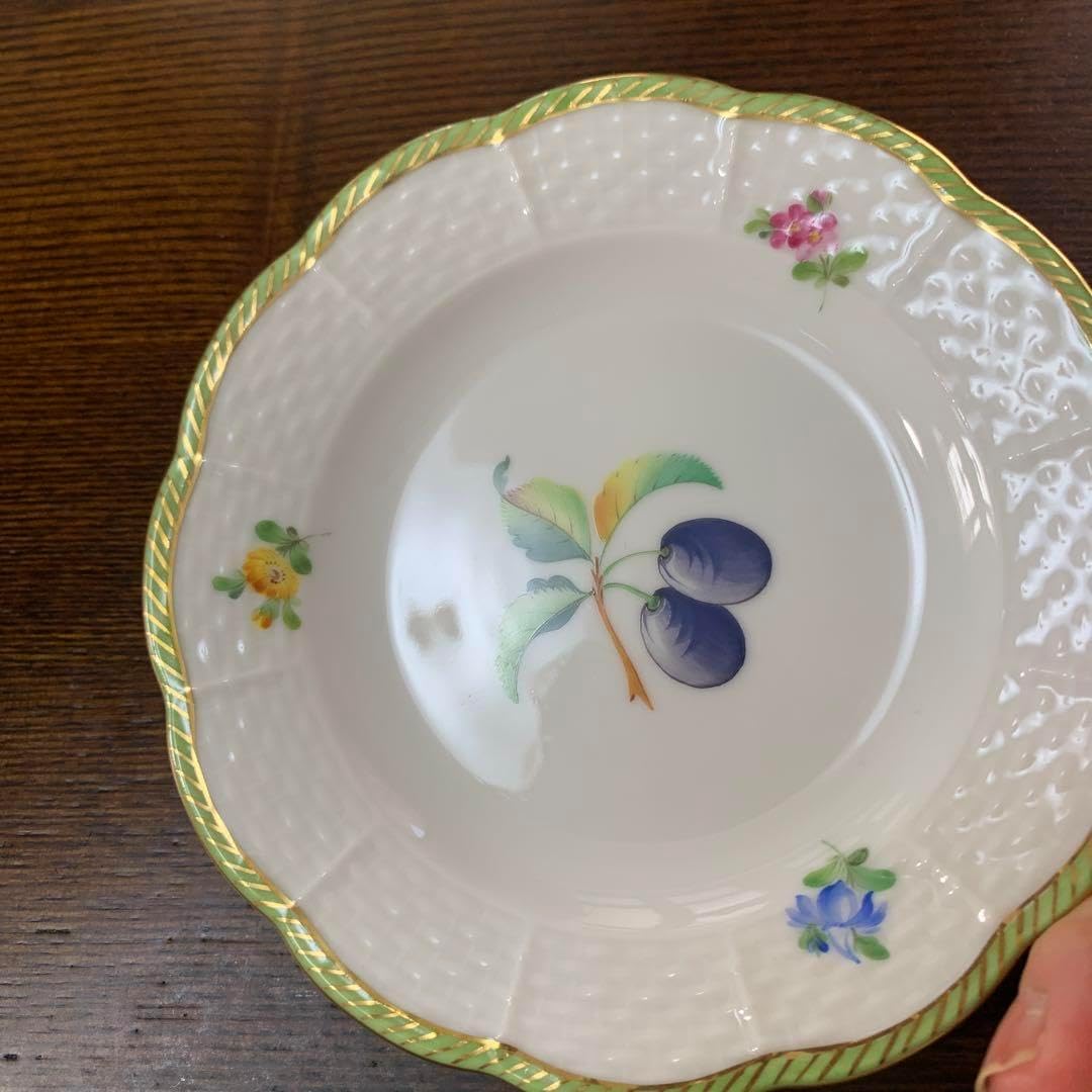 ヘレンド フルーツエスキース ミニプレート12.5cm 2枚 Herend ヘレンド フルーツエスキース ミニプレート12.5cm 2枚 Herend